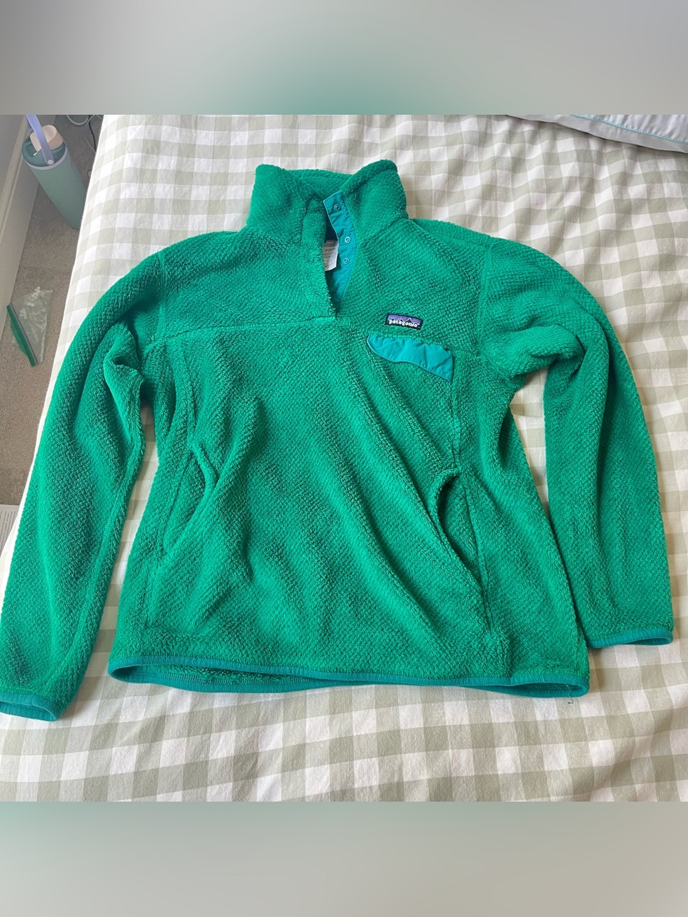 Patagonia Women's Green Snap-T Pullover Sweater